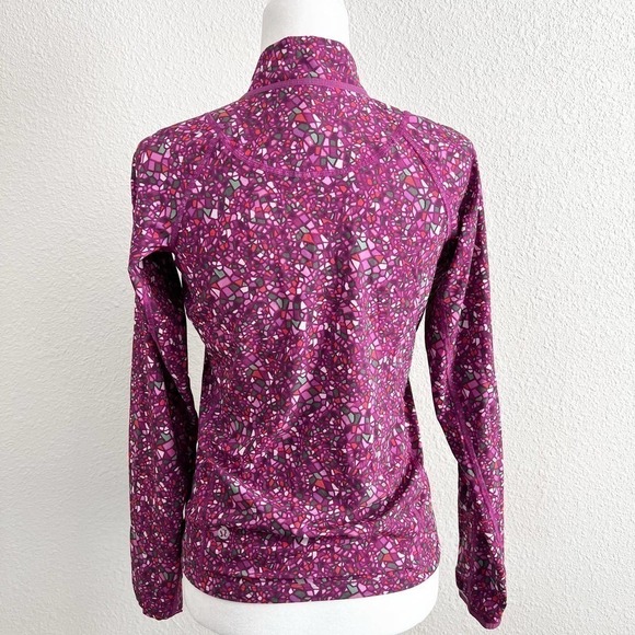 LULULEMON Real Quick Reversible Purple Paradise Camo Zip Up Jacket Women's 2 - Picture 7 of 8